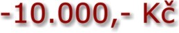 -10.000,- Kč